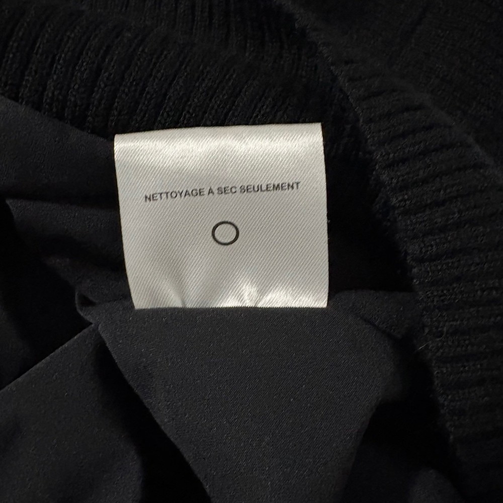 Sunice Windstopper Mens L 1/4 Zip Golf Sweater Black 100% Wool Lined Pullover