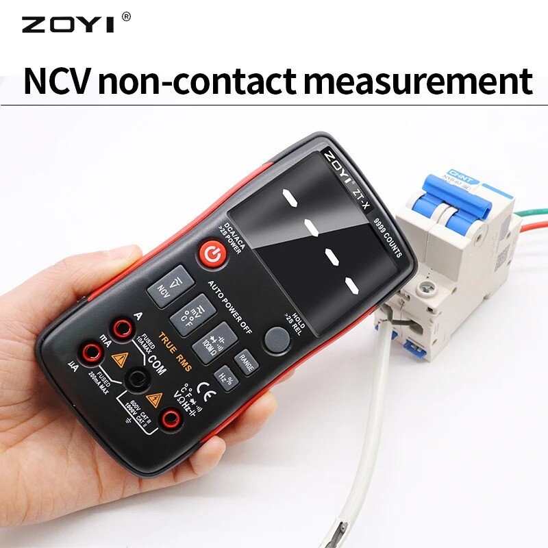 ZT-X Digital Multimeter 9999 Counts High-precision Auto Range NCV Multimetro VFC