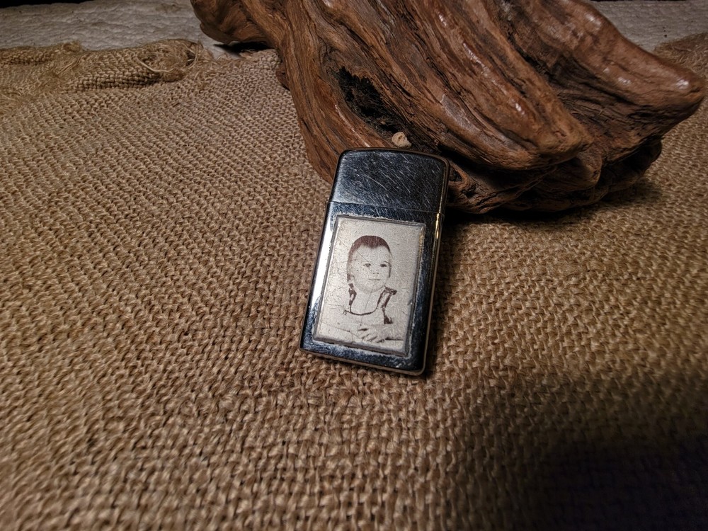 Vintage Slim Zippo Cigarette Lighter, 1971