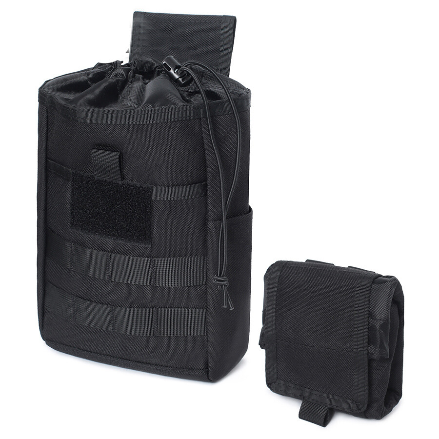 Tactical Molle Dump Pouch Folding Drawstring Magazine Ammo Pouch Men Utility Bag