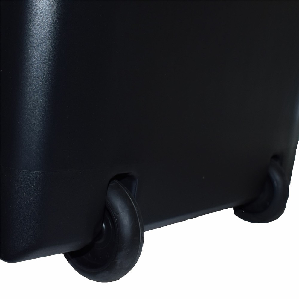 Plastic Double Tool Box Toolbox Storage Pull Along Handle Trolley 9 Compartment