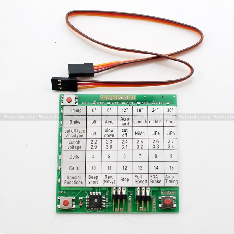 YPG Hobbyking YEP ESC Program Card Speed Control Programming Card