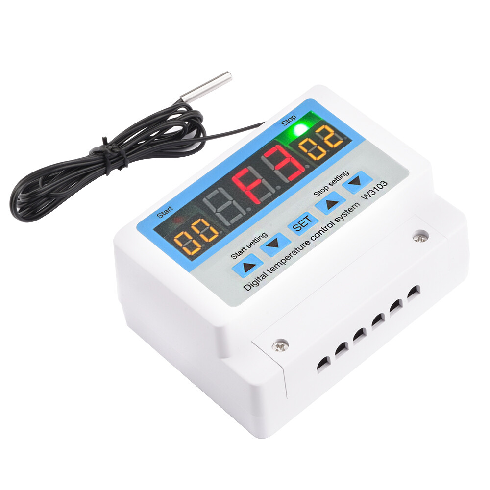 W3103 Digital Wall Temperature Controller Thermostat 30A DC12V/24V AC220V