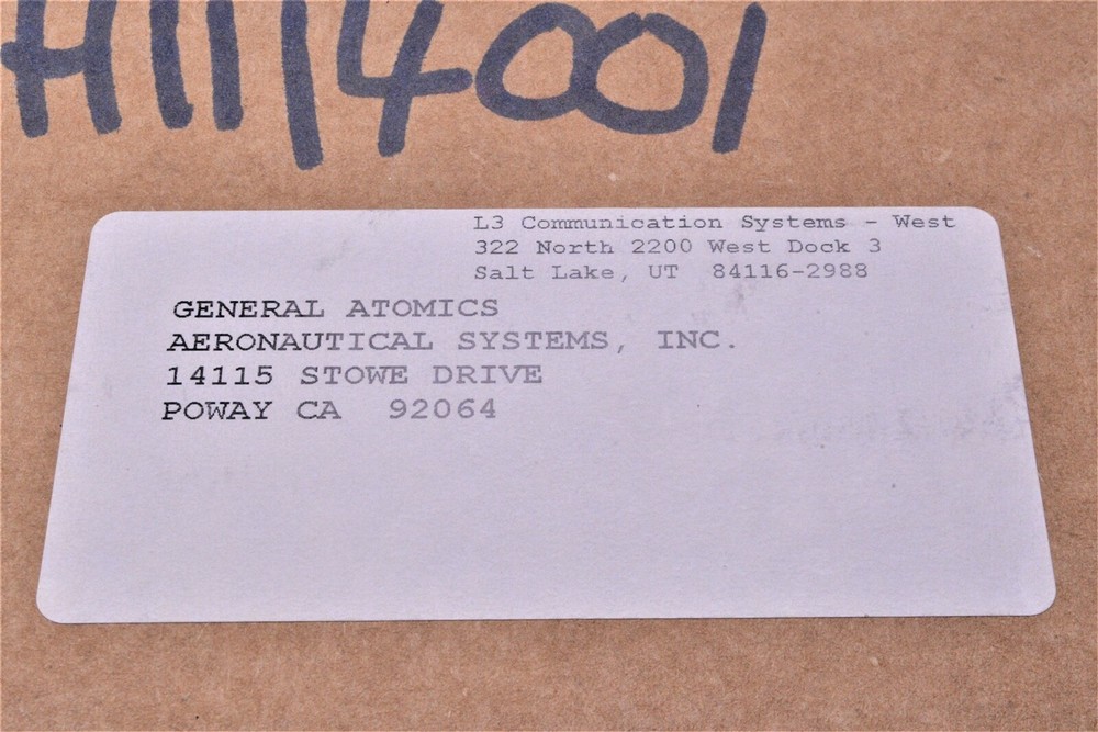 General Atomics RF Microwave Distribution Receiver Aircraft Avionics