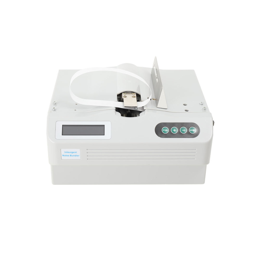 110V Automatic Small Banknote Binding Machine Strapping Bundling Money Packer US