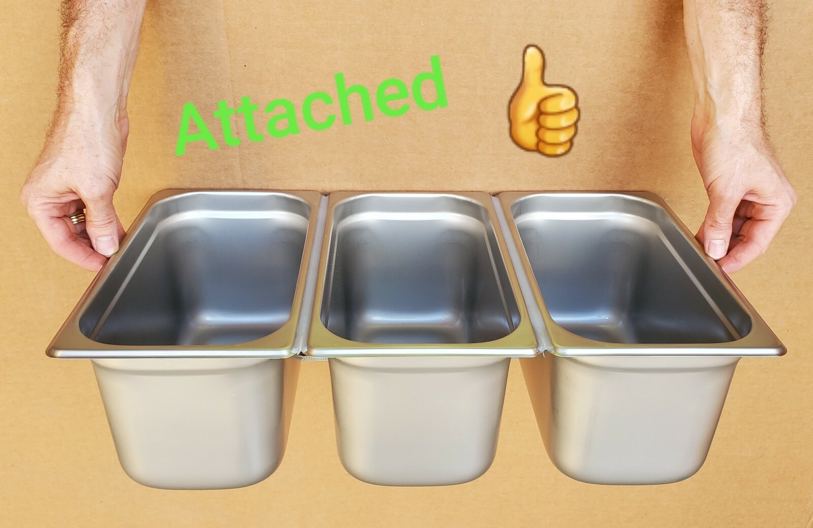 CONCESSION Sink STAND three 3 COMPARTMENT (attached) with HAND SINK NEW