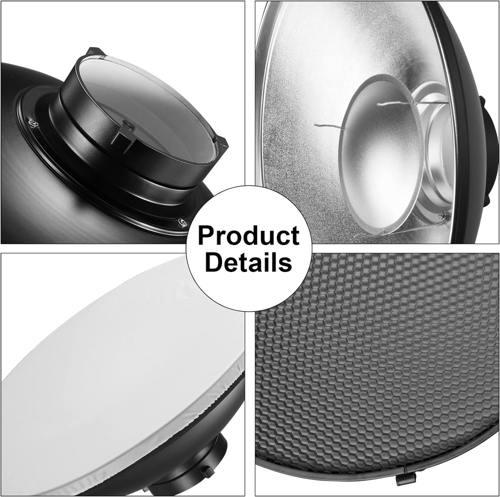 Reflector Beauty Dish 16 Inch/42Cm For Bowens Mount Studio Strobe Flash Light