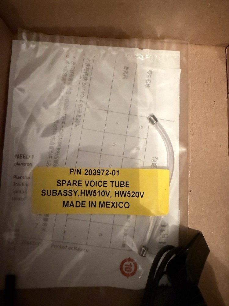 Plantronics EncorePro HW510V Monaural Corded Headset Open box