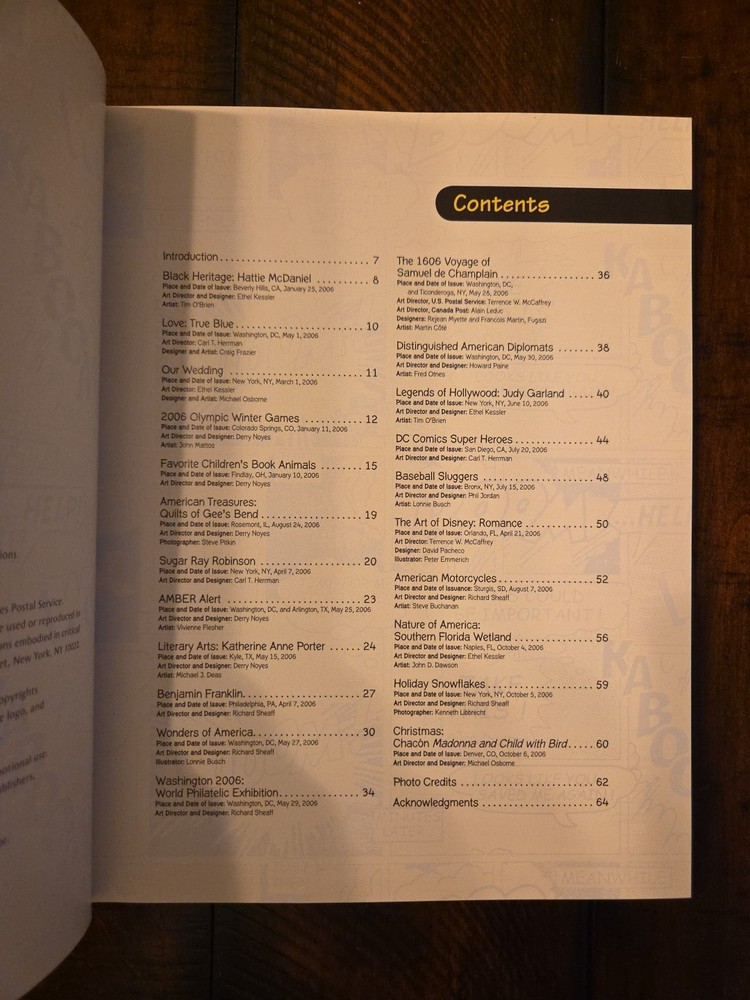 2006 USPS Commemorative Stamp Yearbook YEARBOOK ONLY