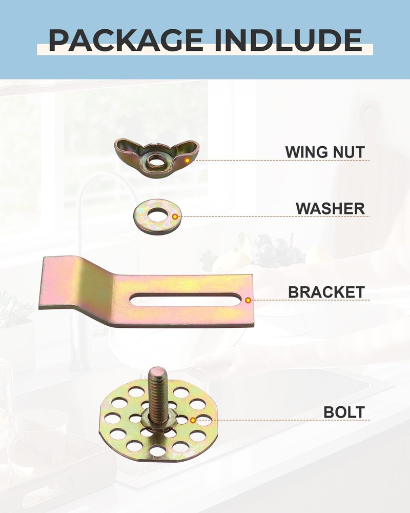 Undermount Sink Clips 10 Pack: Premium Brackets & Mounting 10 Pack