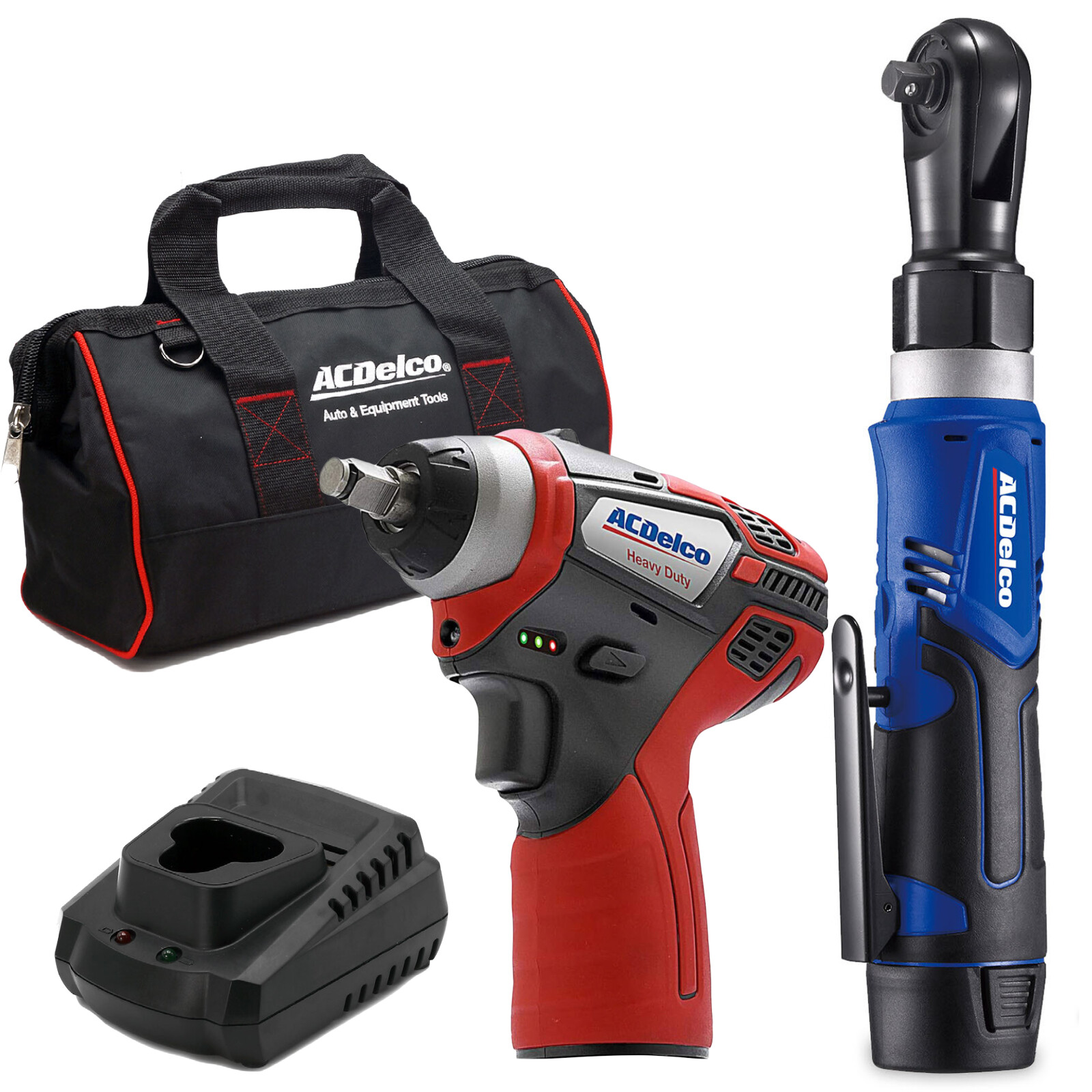ACDelco G12 series 12V 3/8" Ratchet & Impact Wrench Combo Kit ARW1209-K14