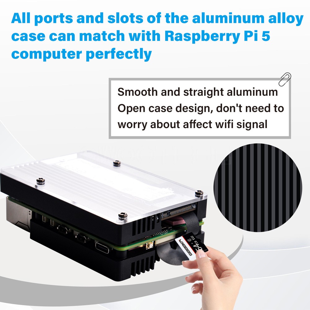 Armor Case with M.2 M-key PCIe3.0 x1 adapter for Raspberry Pi 5