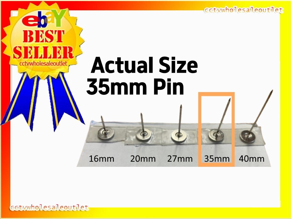 EAS 35mm Pins Security TAGS EAS - Smooth Finish