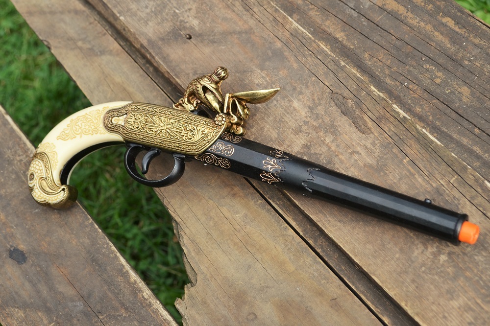 Russian 18th Century Flintlock Pistol - Tula Russia - Colonial - Denix Replica