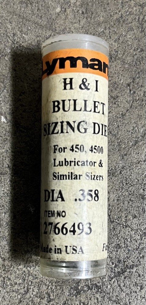 LYMAN H&I BULLET SIZING DIE MULTIPLE SIZES