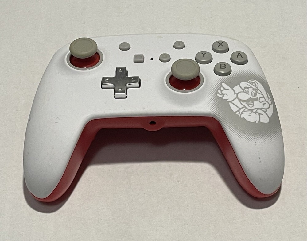 POWER A Nintendo Switch Controller - WHITE RED MODEL: 1510836-01 (NO CABLES)