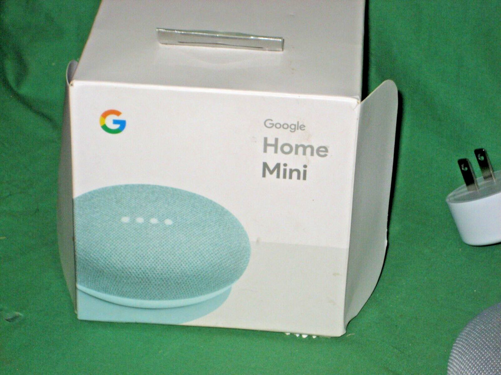 CM343 - Google Home Mini Smart Assistant Chalk GA00210-US NEW, OPEN BOX