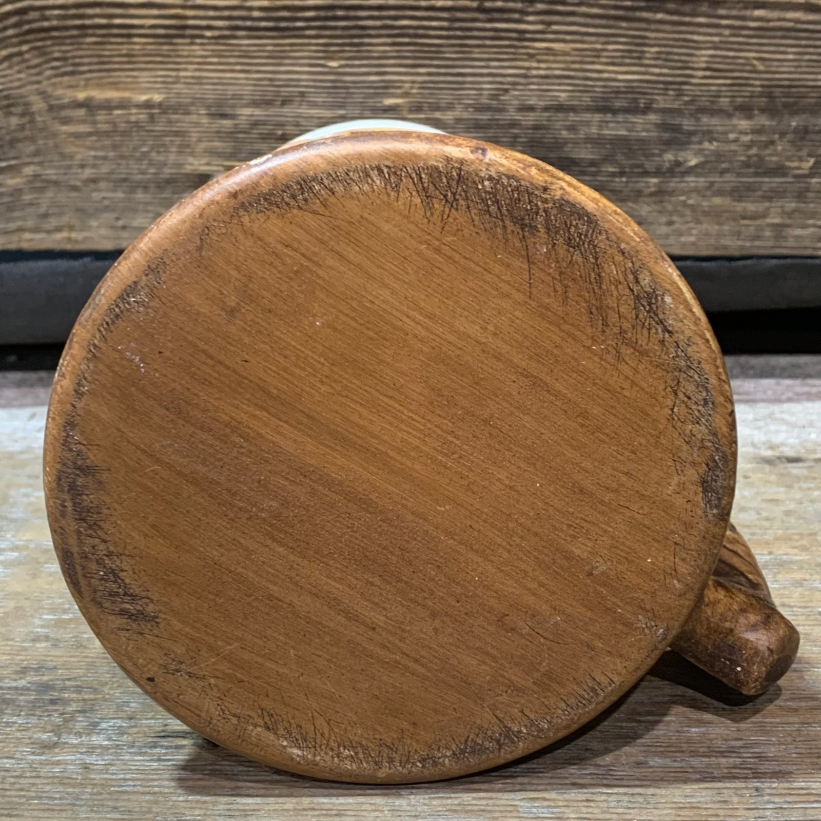 1957 Treasure Craft, Barrel Style Beer Mug, Porcelain, 4.5"