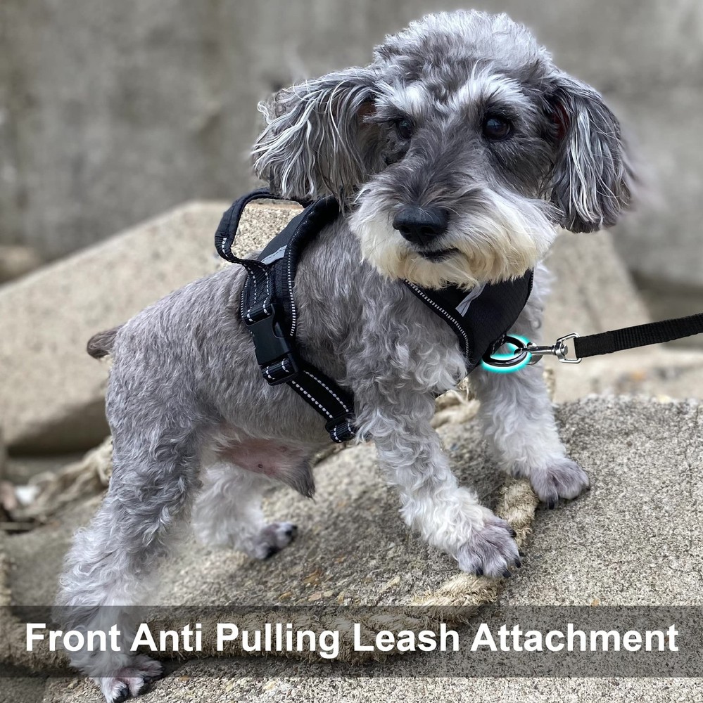 No Pull Dog Harness, Reflective Walking Dog Harness with Easy Control Handle ...