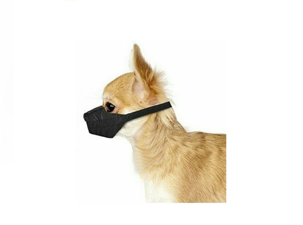 Top Performance DOG MUZZLE LINED NO BITE BARK QuickFIT Nylon ADJUSTABLE TRAINING