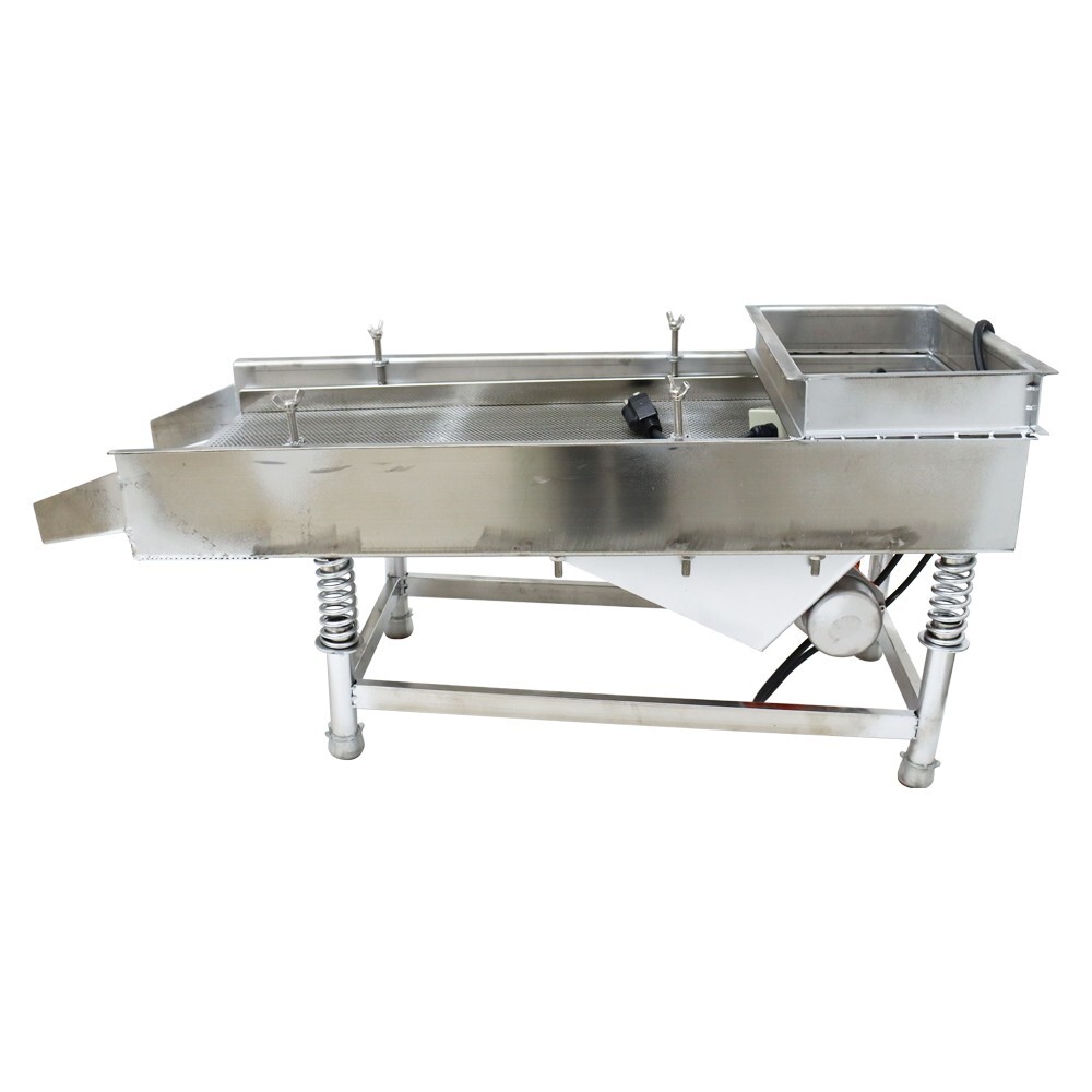 3mm Screen Stainless Steel Linear Vibrating Screen Shaker Single Layer 110V