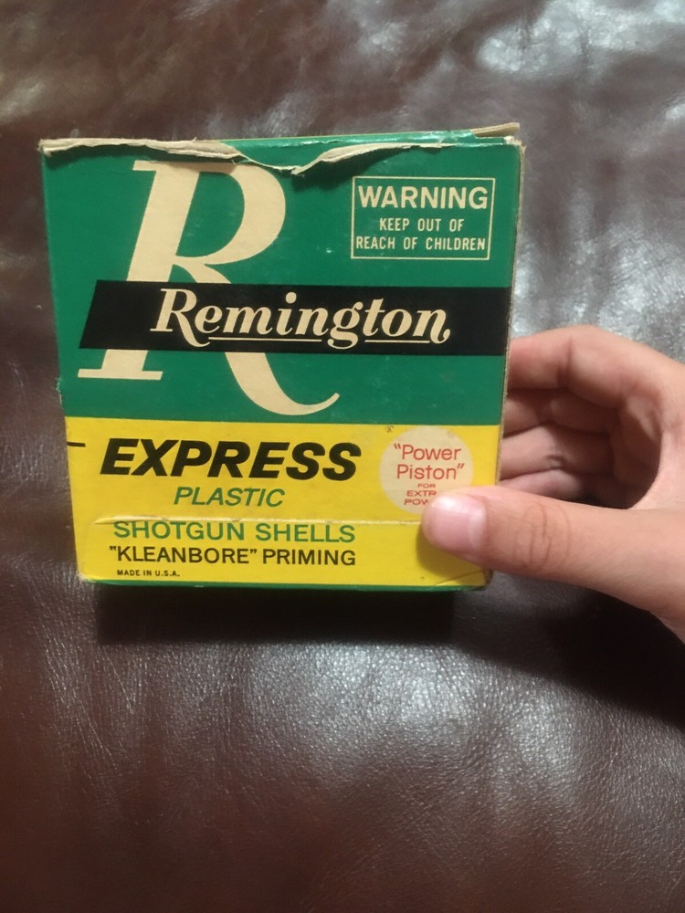 vintage remington express shotgun shell box