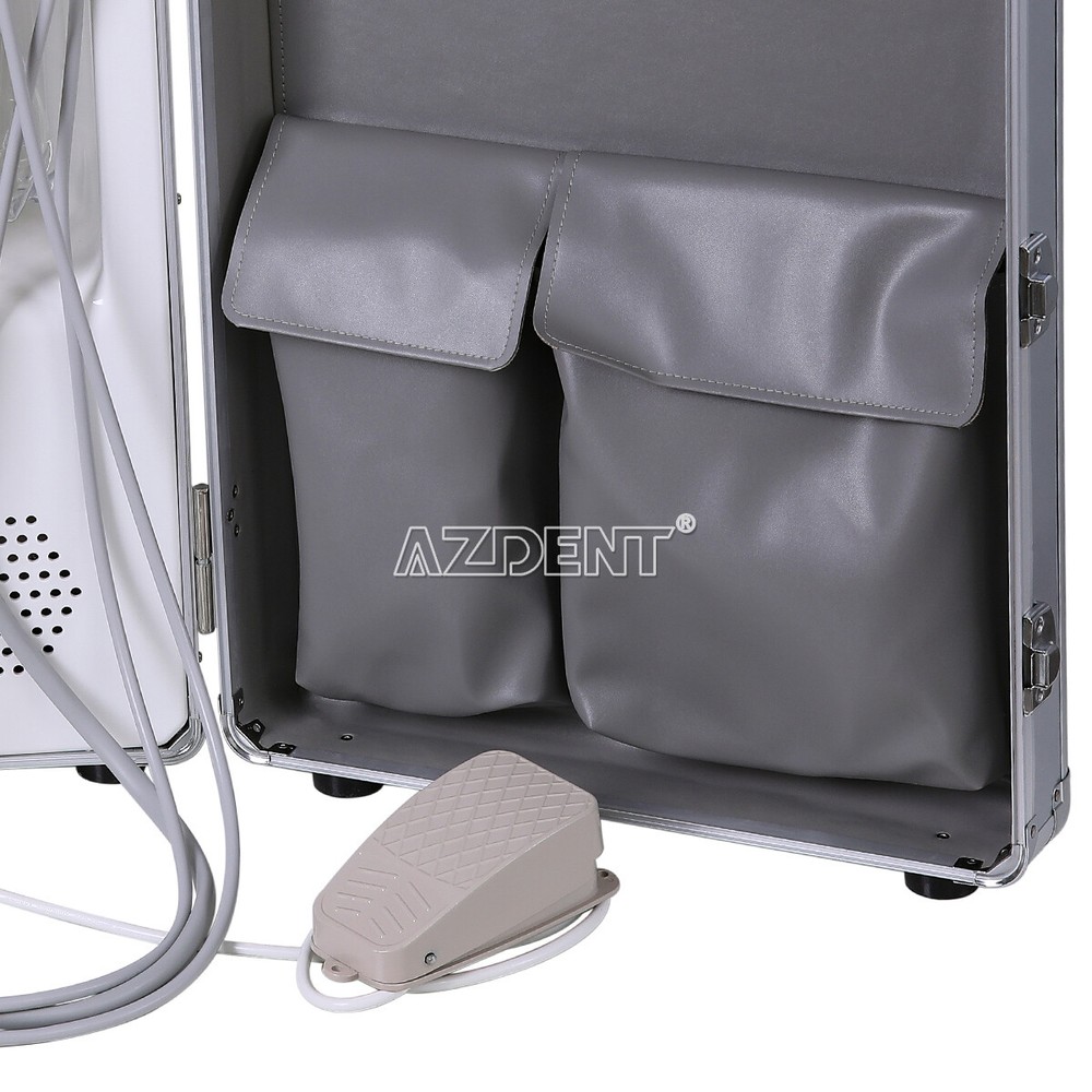 Portable Dental Delivery Unit Compressor+Scaler+Curing Light +LED Handpiece Kit