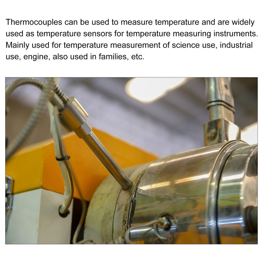 K Type Thermocouple Temperature Sensor 5mm Ring 5ft Wire 0 to 600°C