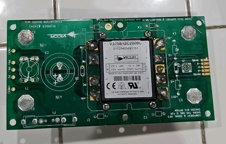 Vicor Evacuation Board Mini With V375B12C200BL