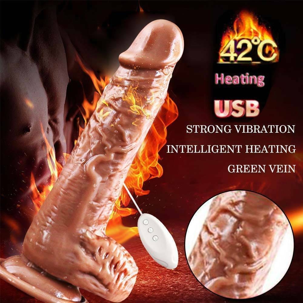 Telescopic Realistic Thrusting Dildo Vibrator Sex Toys for Women Remote Control