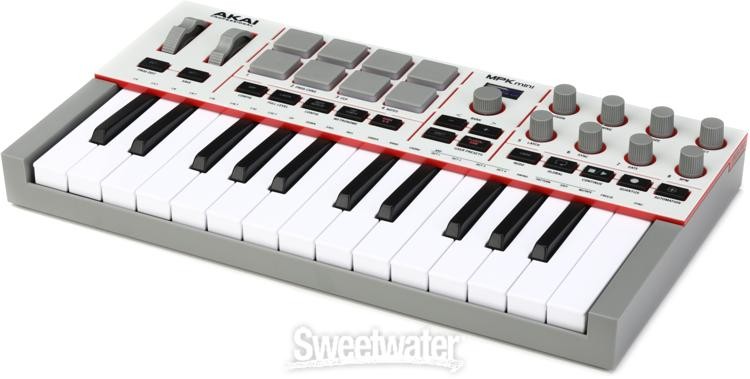 Akai Professional MPK Mini IV MIDI Keyboard Controller - Gray