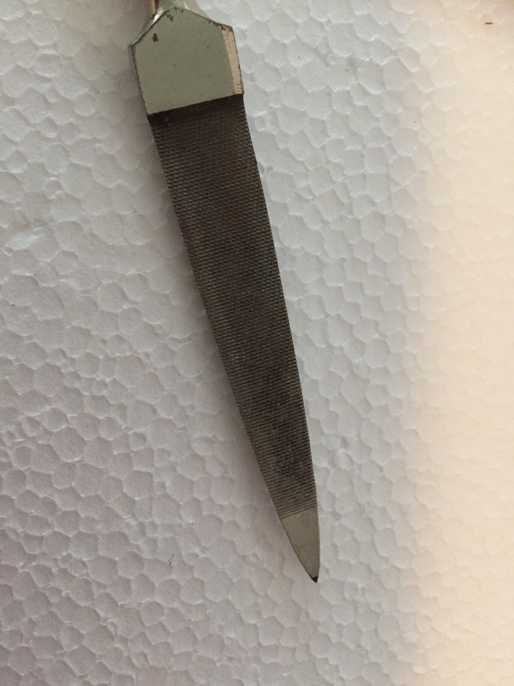 Vintage Bakelite Handle Nail File Vanity Accessory