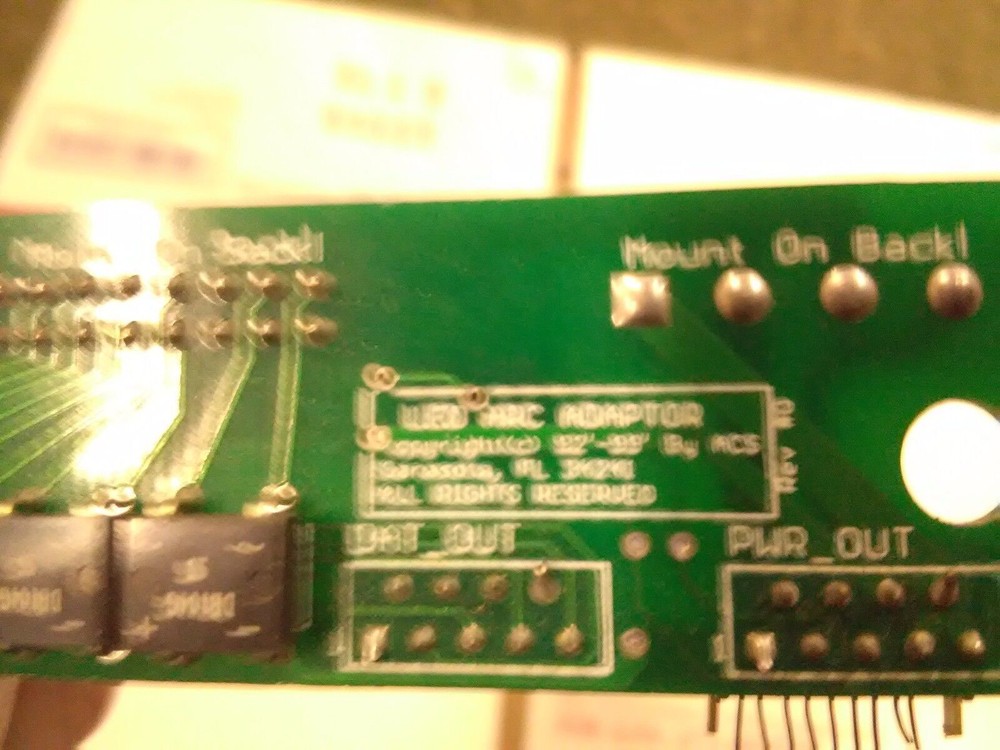 benchmark led encoder arcade pcb