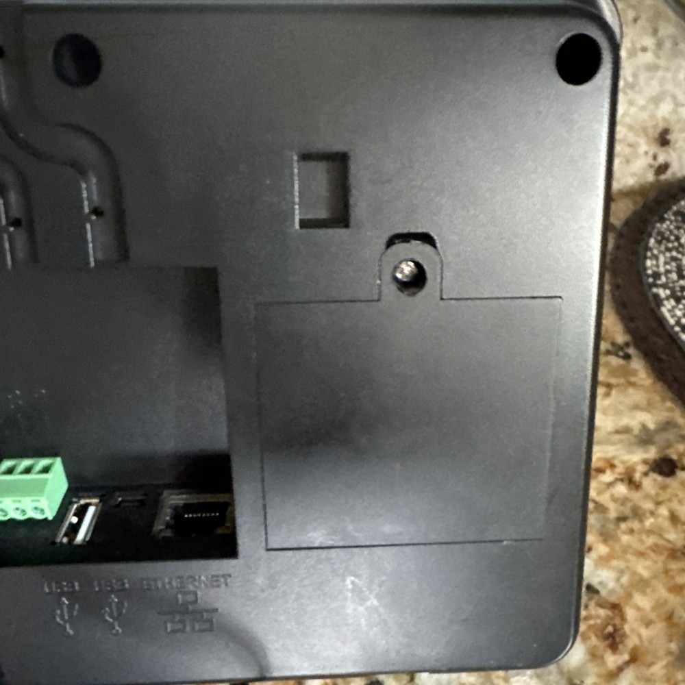 Paychex PX3500 Time Clock Biometric Fingerprint Reader Mounting Bracket & Cards