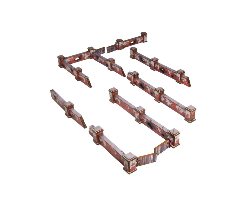 Micro Art Studio WW2 Ostfront Stalingrad: Walls Low Prepainted H00271