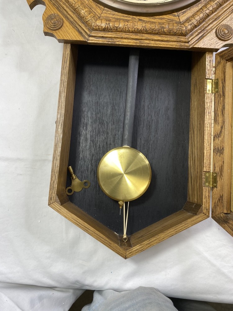 Urgos 1977 Regulator Wall Clock Model 4008 – Working