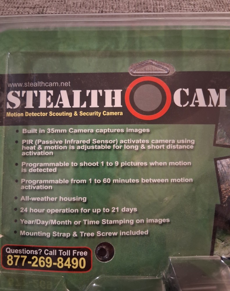 Stealth Cam Motion Detector Scouting & Security Camera Complete Starter Kit New
