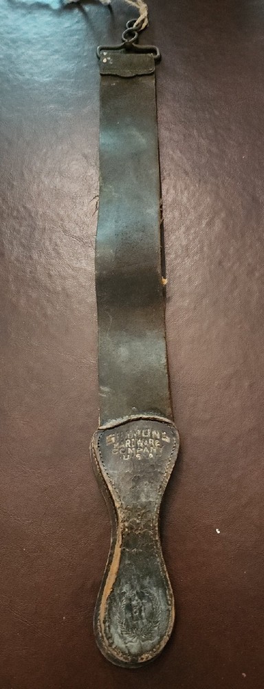 Vintage Leather Razor Sharpening Strop Strap - Simmons Hardware S-61