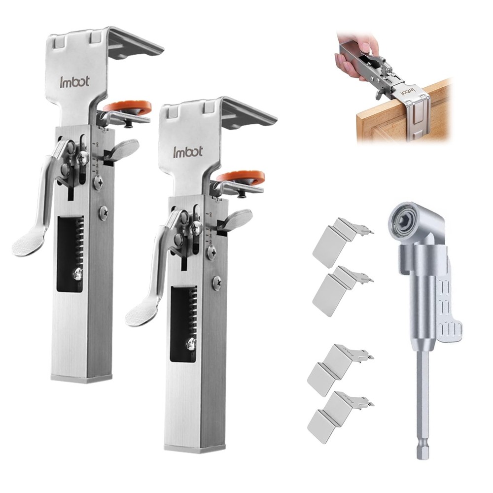 2 Pack Drawer Front Installation Clamps，Quick-Install Drawer Mounting Clips