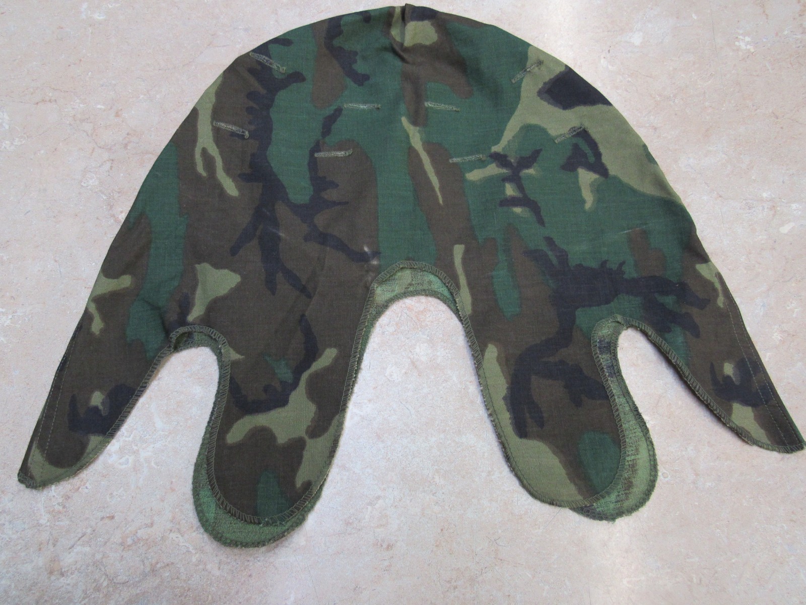 US Vietnam Era M1 Helmet Cover Erdl Woodland Camouflage Dated 1969 Original