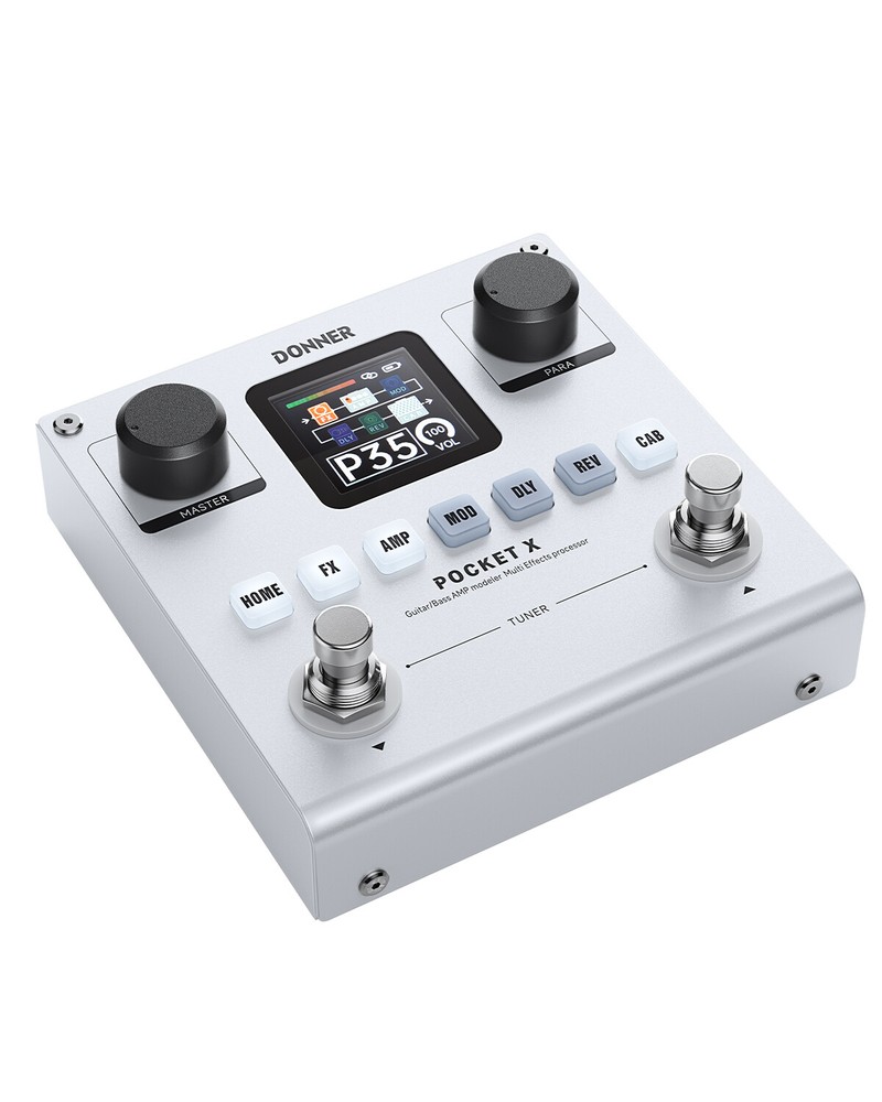 Donner Pocket X Guitar Multi Effects Pedal – Portable FX Unit