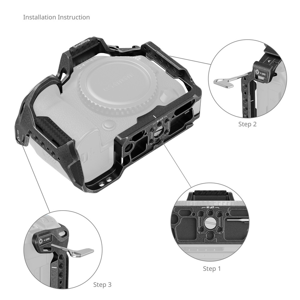 SmallRig "Black Mamba" Cage for Canon EOS R5 Mark II Camera