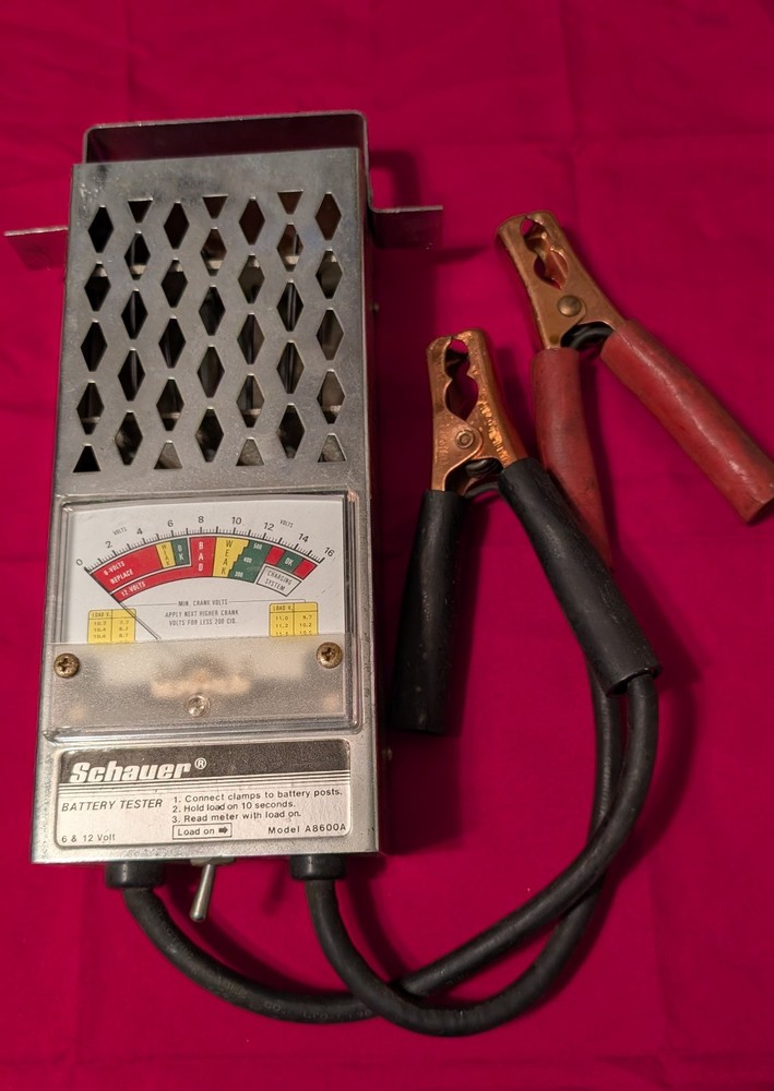 Vintage Schauer Battery Tester Model A8600A