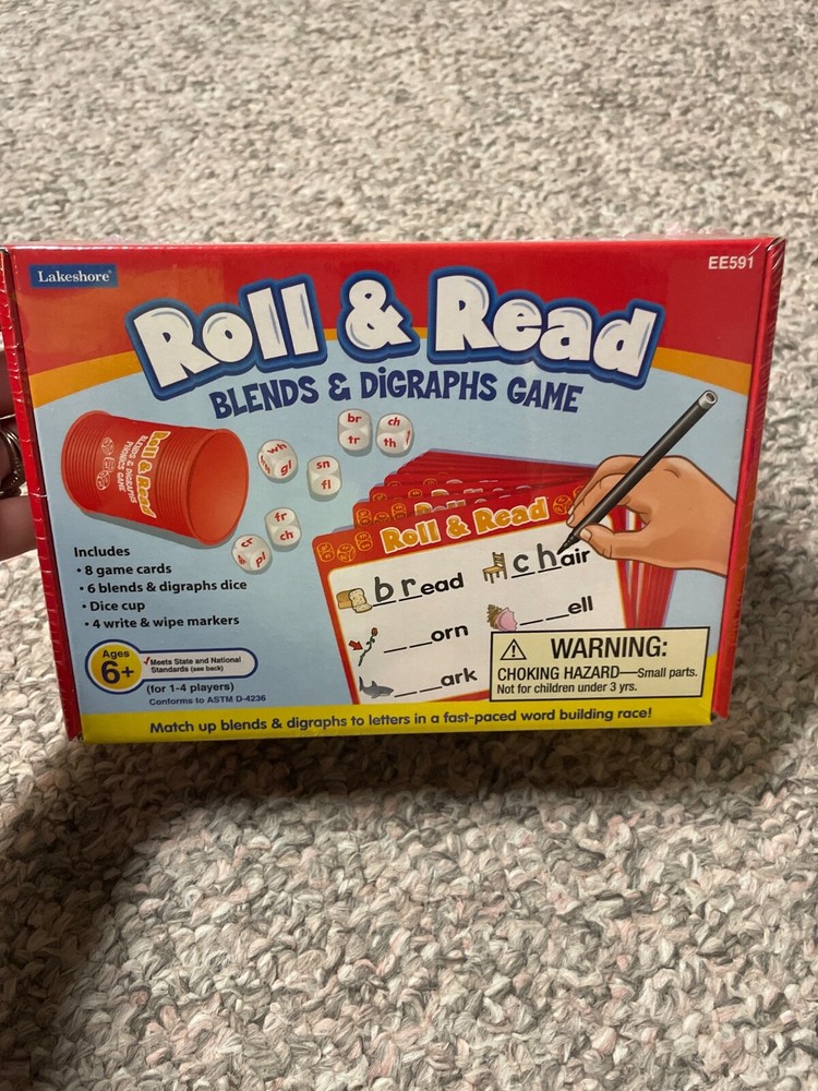 Lakeshore Roll & Read BLENDS & DISGRAPHS GAME EE591