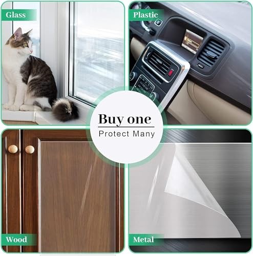Door Protector from Dog Scratching Cat Scratch Door Frame Single 200" x 8.2"