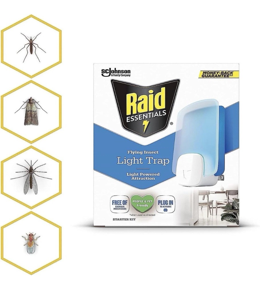 Essentials Flying Insect Light Trap Refills, 16 Light Trap Refill Cartridges