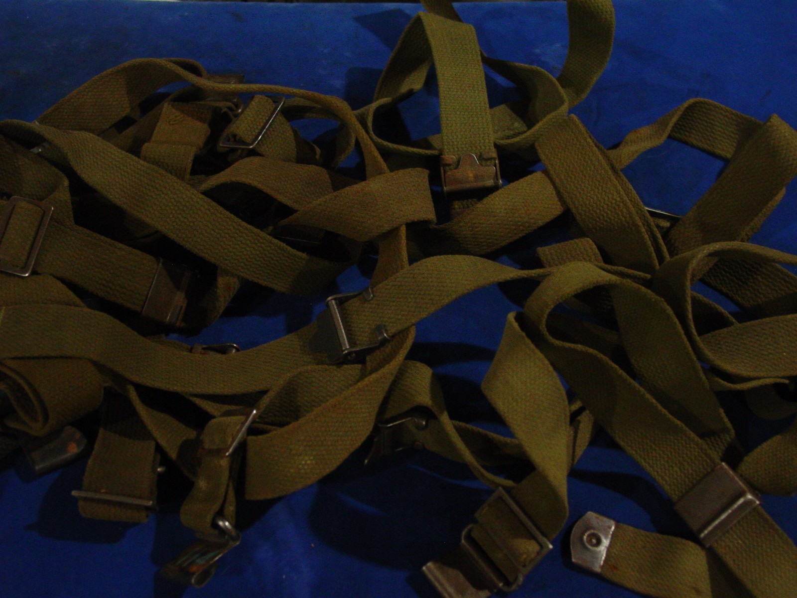 Orignal US GI RIFLE SLING M1 GARAND 1903 03A3 Cotton Duck Canvas OD w Buckles