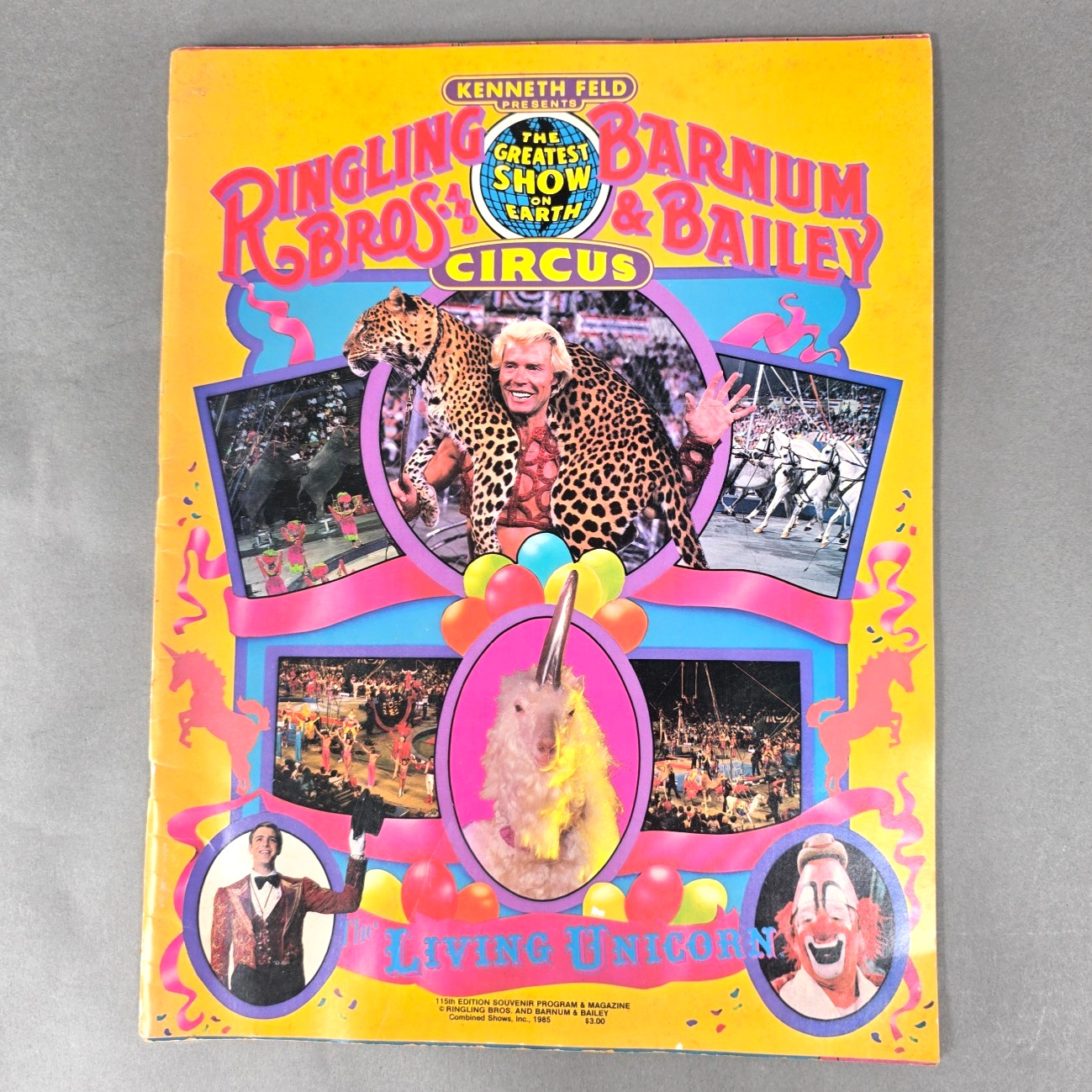 Ringling Bros Barnum & Bailey Circus 1985 115th Souvenir Program Magazine