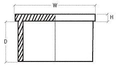 CRL SA10BS Brushed Stainless 1-1/2" Square Flat End Cap
