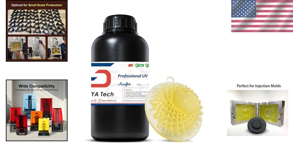 Sculpt 3D Printer Resin 1kg - Transformative High-Temp Format for DLP/LCD Print